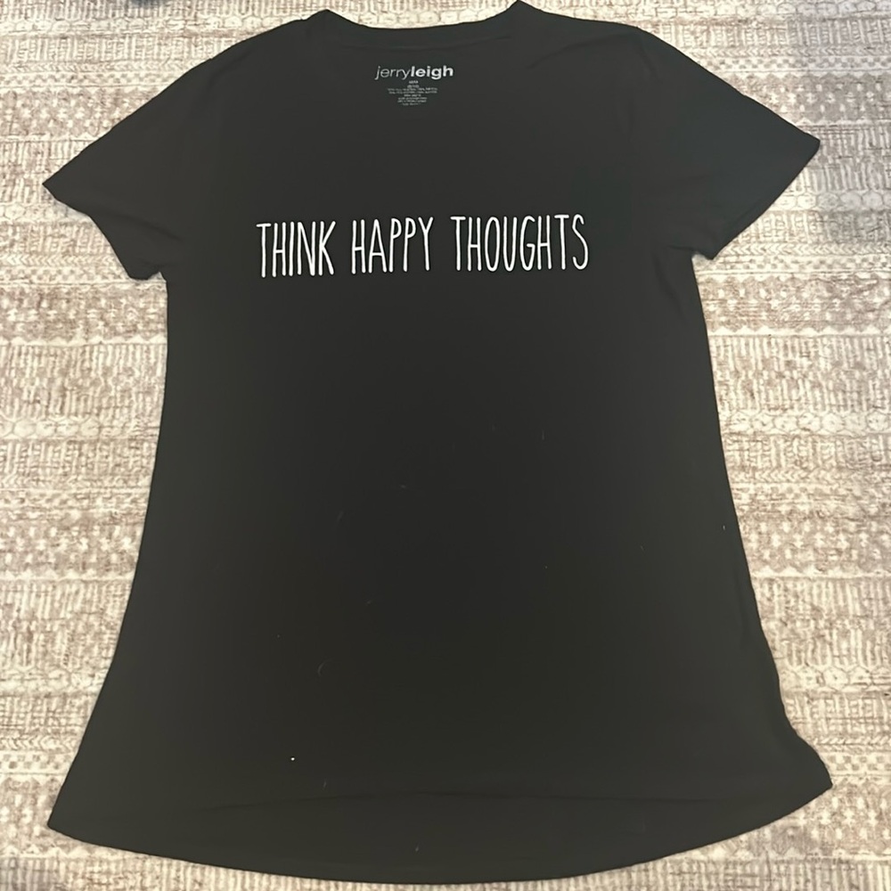 jerryleigh think happy thoughts tshirt
